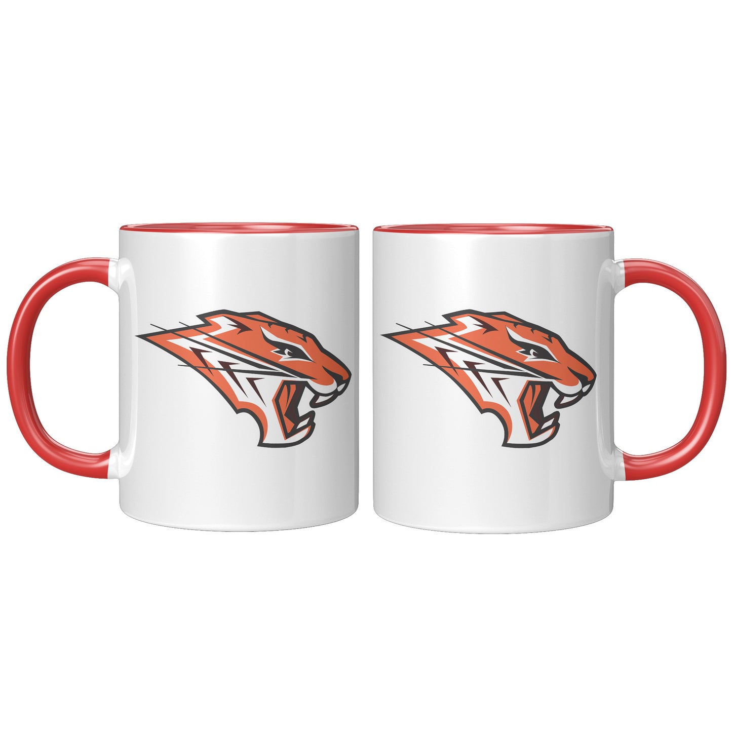 Grissom Tigers Logo 11oz White Accent Mug