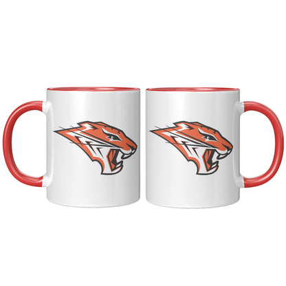 Grissom Tigers Logo 11oz White Accent Mug