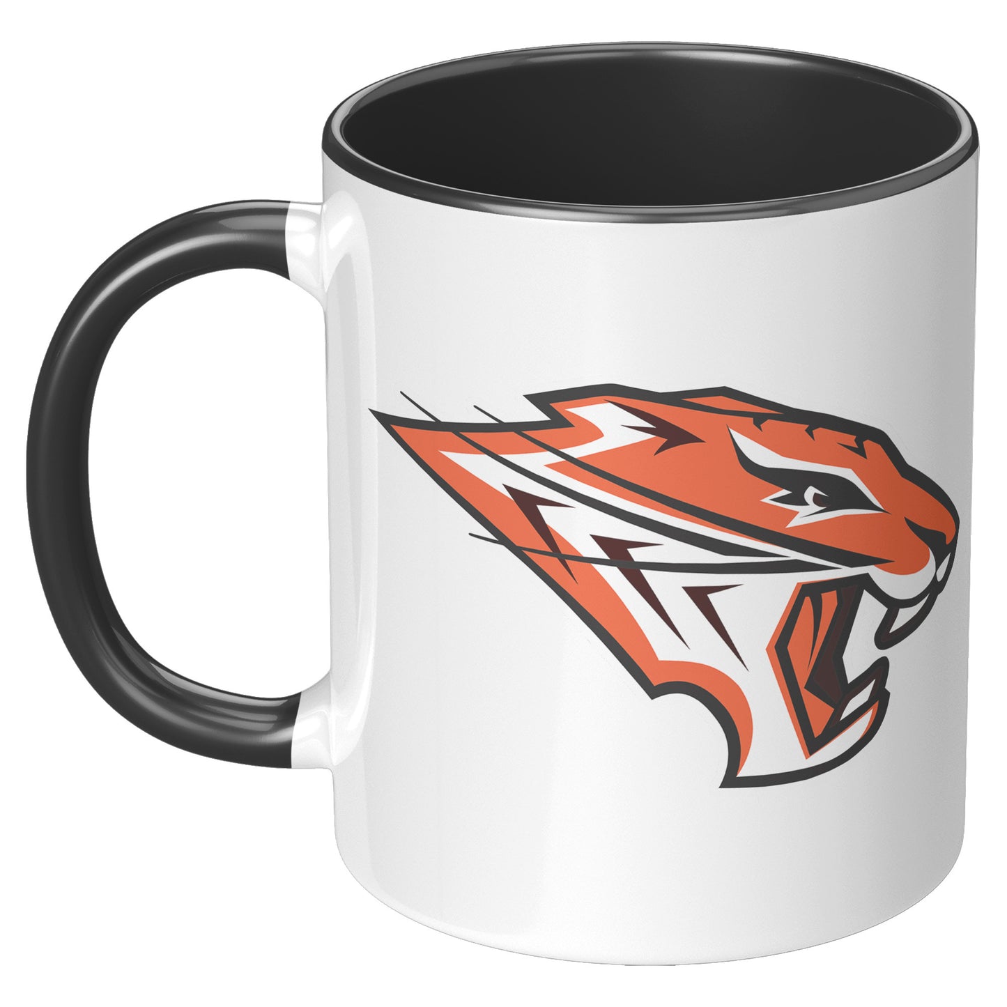 Grissom Tigers Logo 11oz White Accent Mug