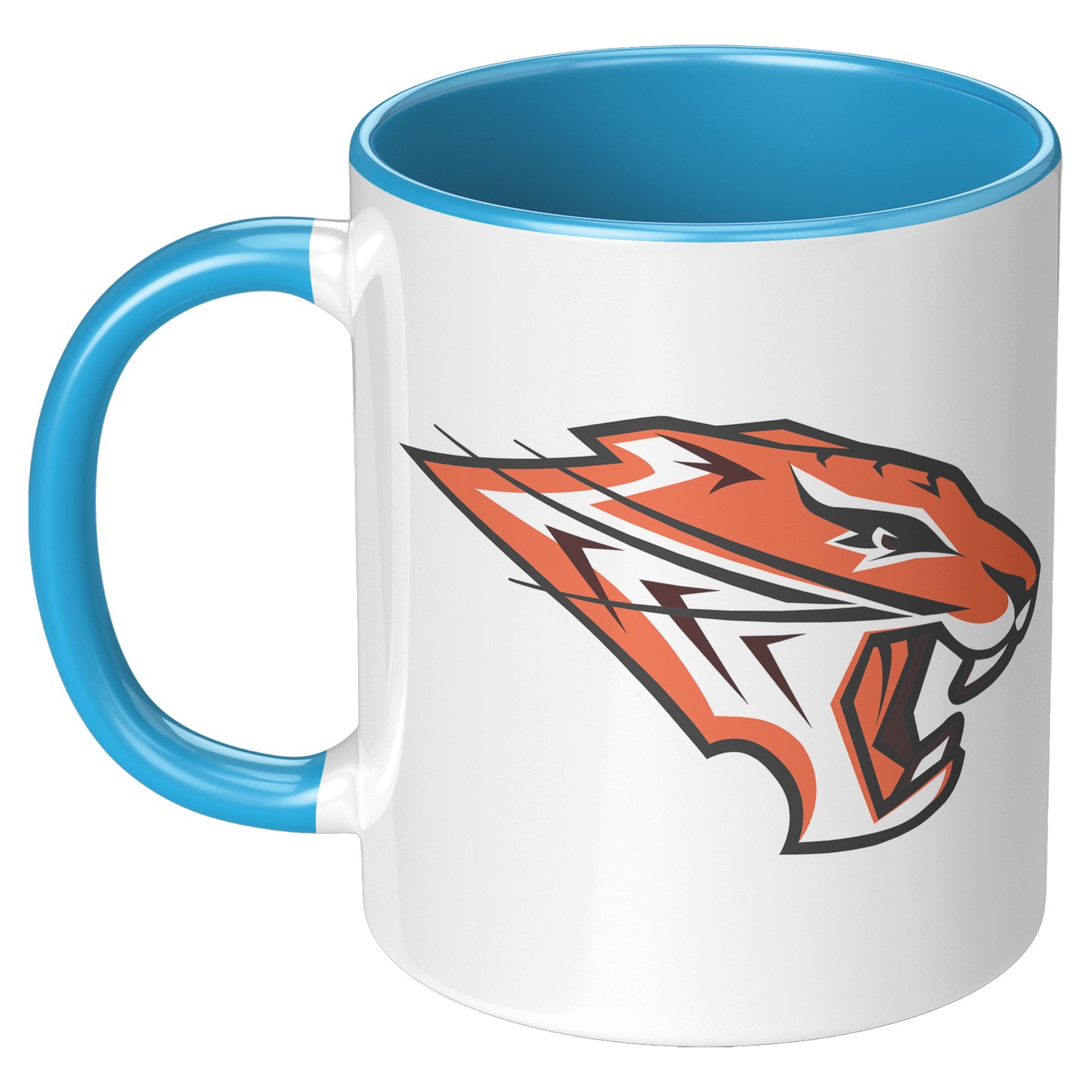 Grissom Tigers Logo 11oz White Accent Mug