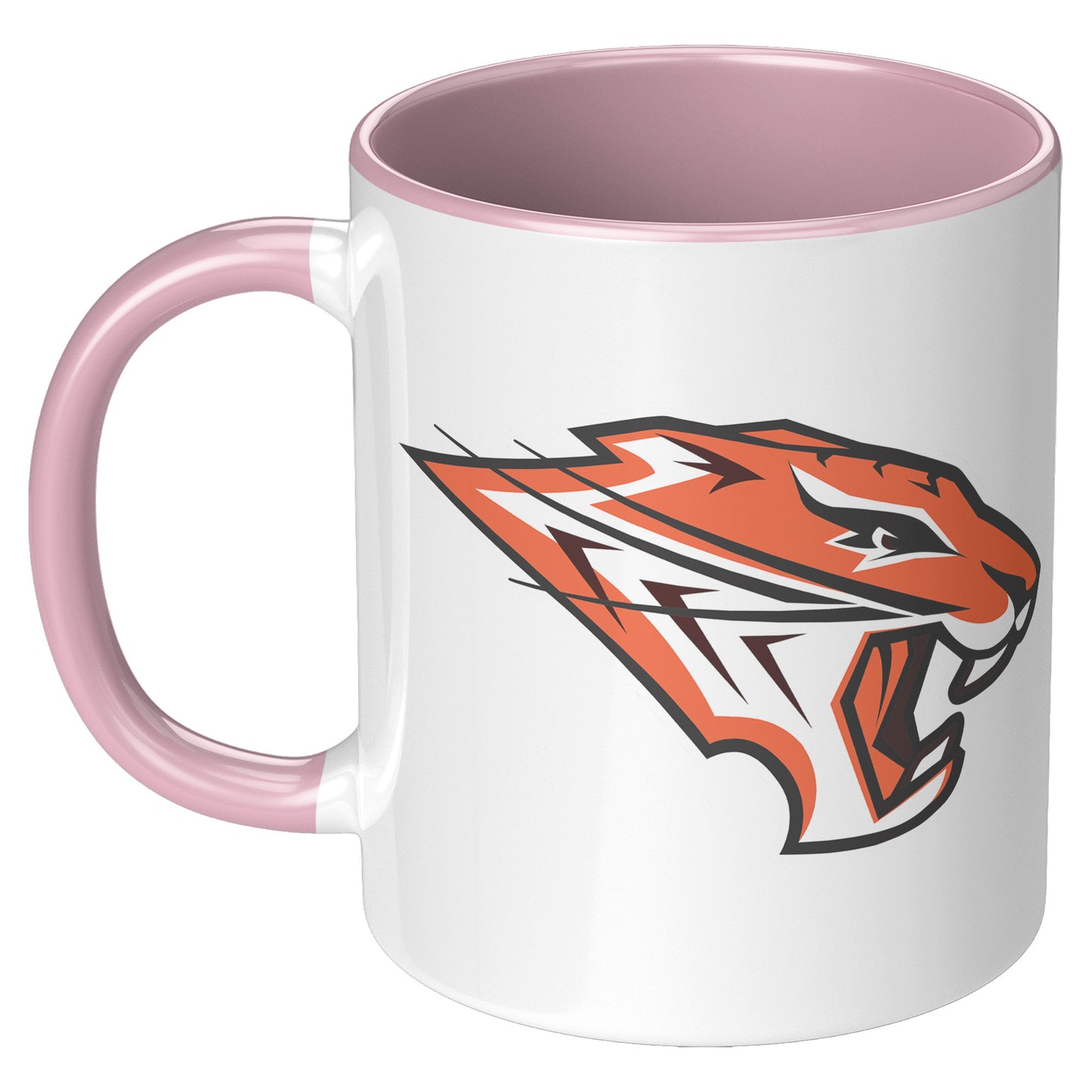 Grissom Tigers Logo 11oz White Accent Mug