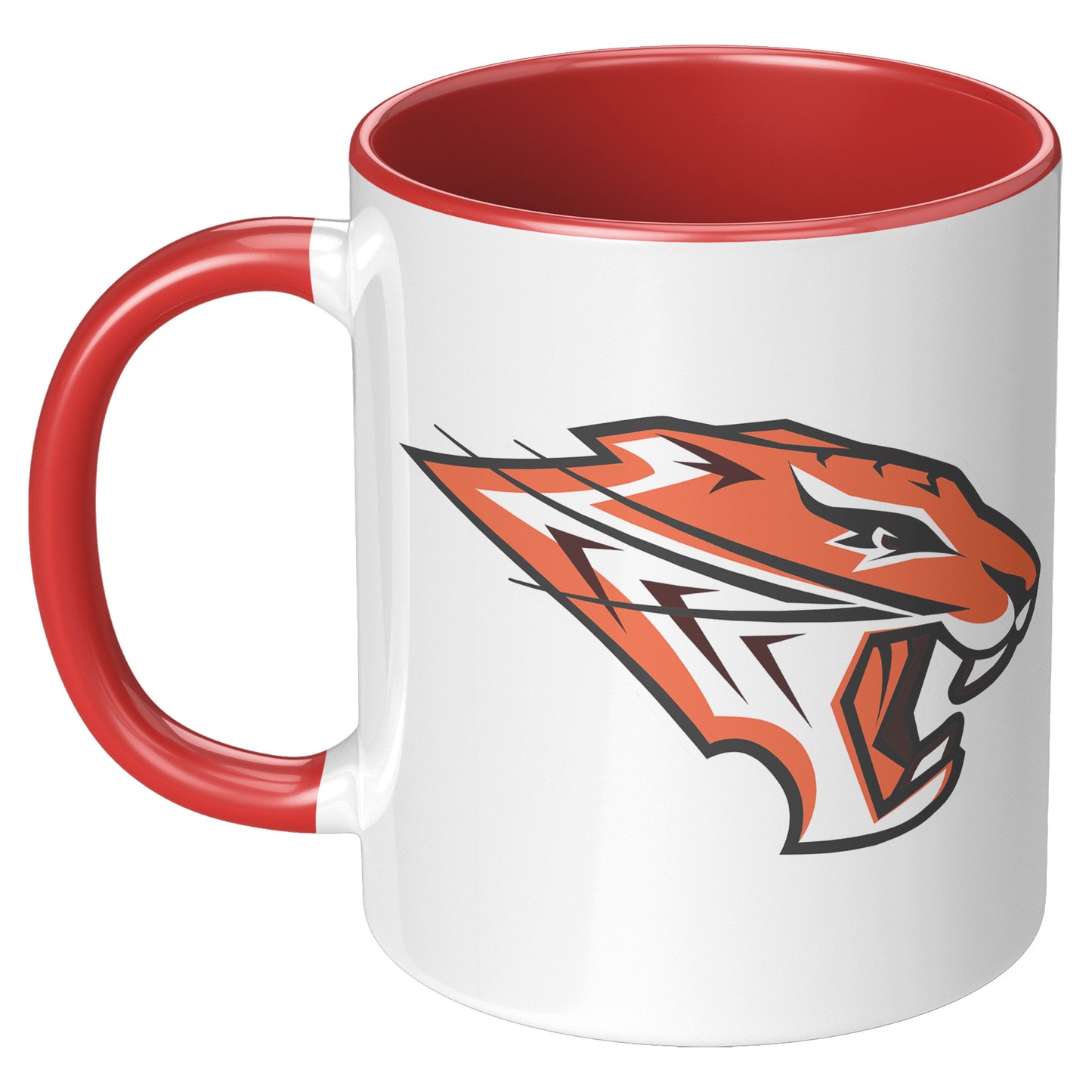 Grissom Tigers Logo 11oz White Accent Mug