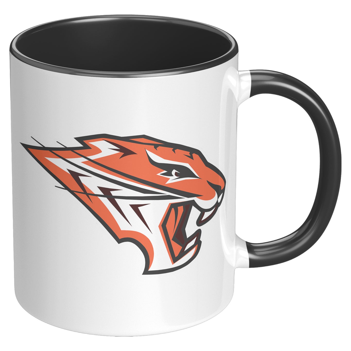 Grissom Tigers Logo 11oz White Accent Mug