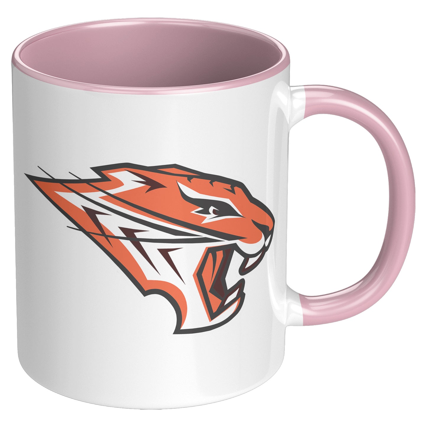 Grissom Tigers Logo 11oz White Accent Mug