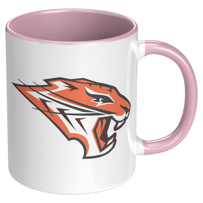 Grissom Tigers Logo 11oz White Accent Mug