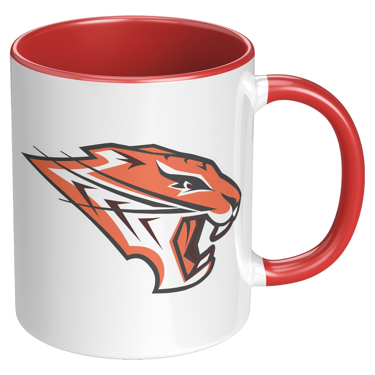 Grissom Tigers Logo 11oz White Accent Mug