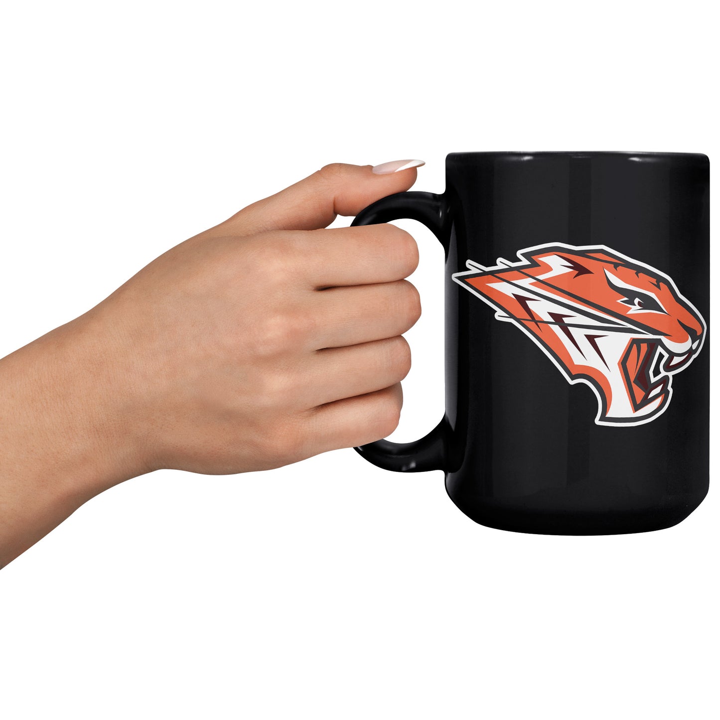 Grissom Tigers Logo 15oz Black Mug