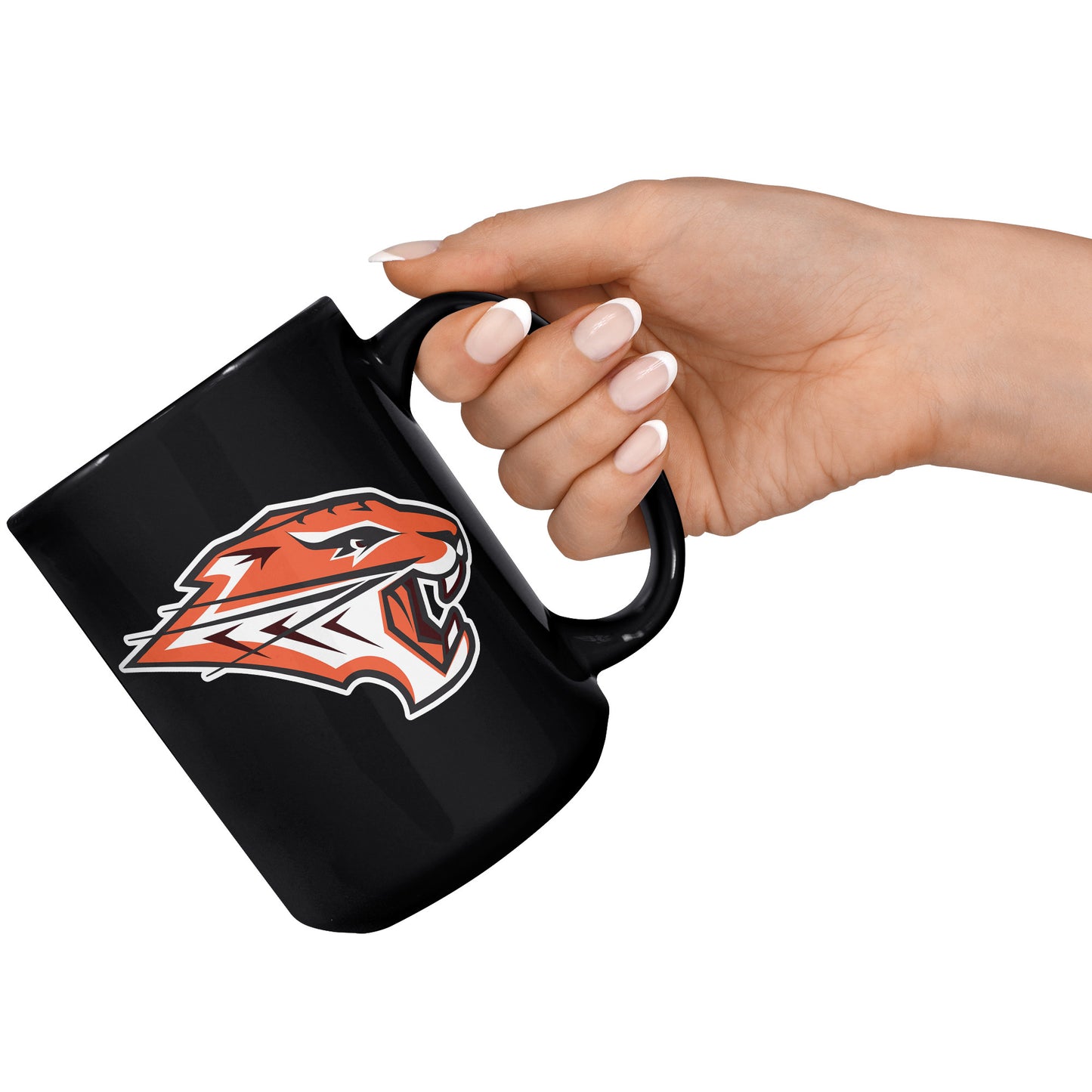 Grissom Tigers Logo 15oz Black Mug