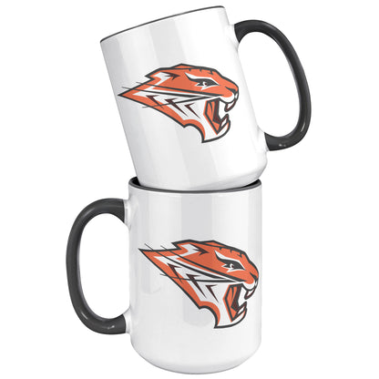 Grissom Tigers Logo 15oz White Accent Mug