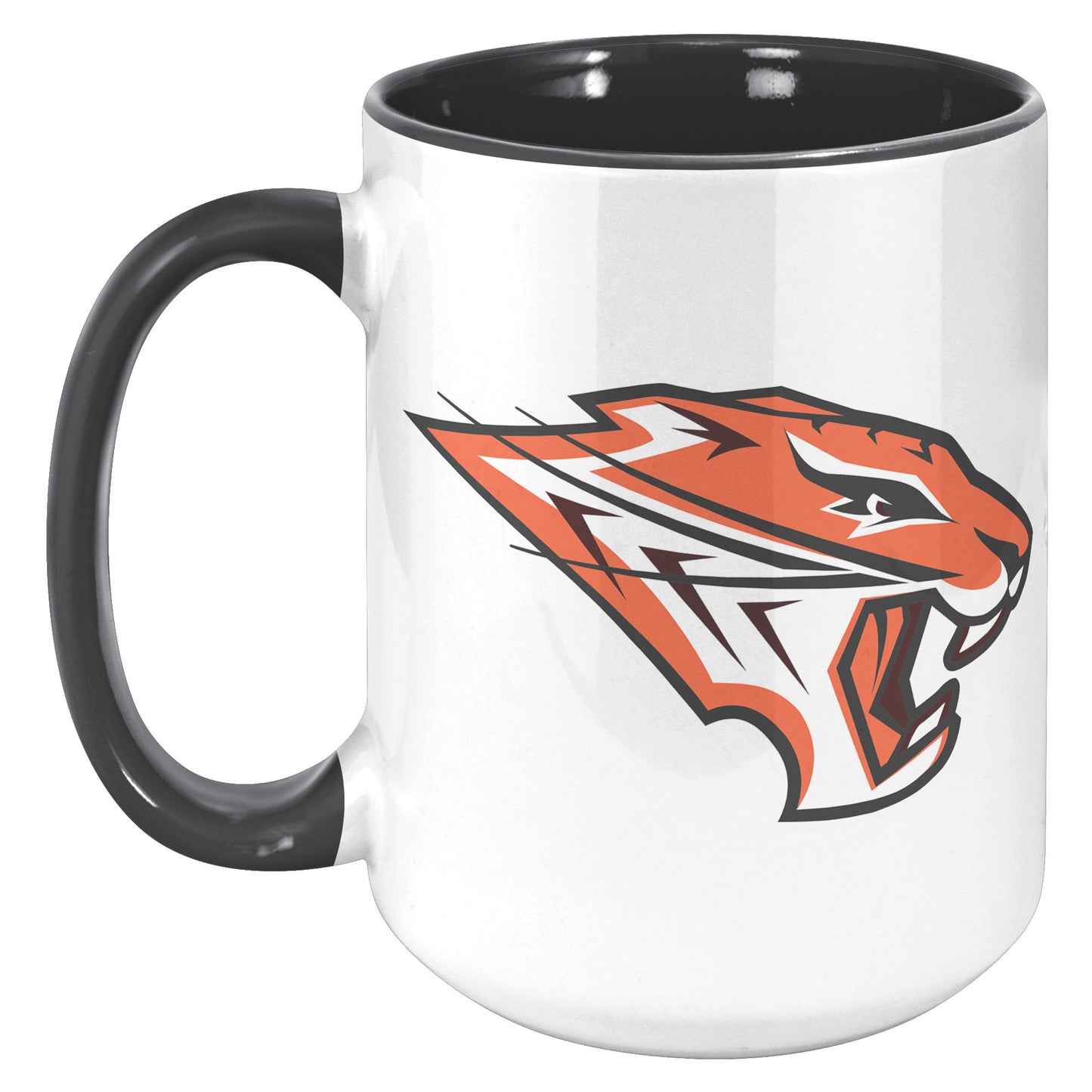 Grissom Tigers Logo 15oz White Accent Mug