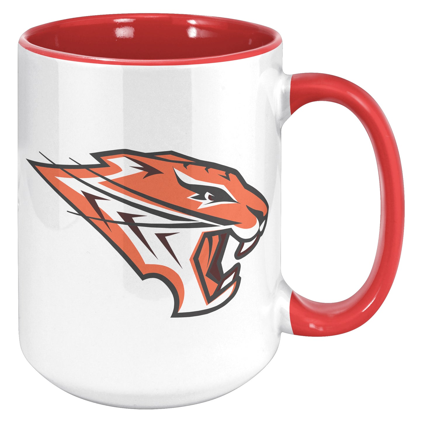 Grissom Tigers Logo 15oz White Accent Mug