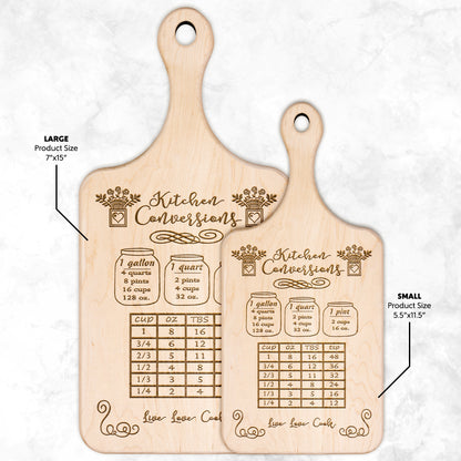 Kitchen Conversion Chart -1 Cutting Board