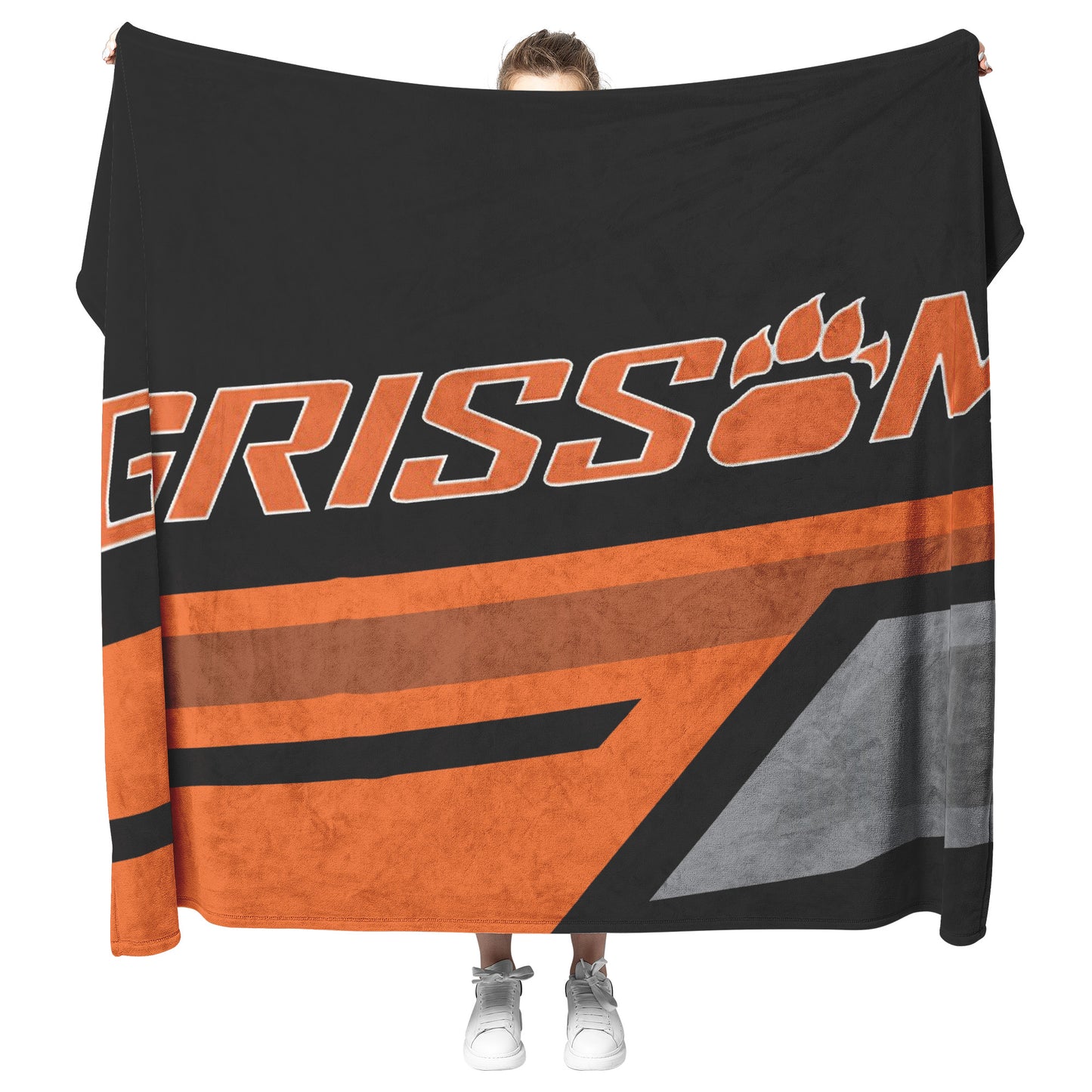 Grissom Word Paw Velveteen Plush Blanket