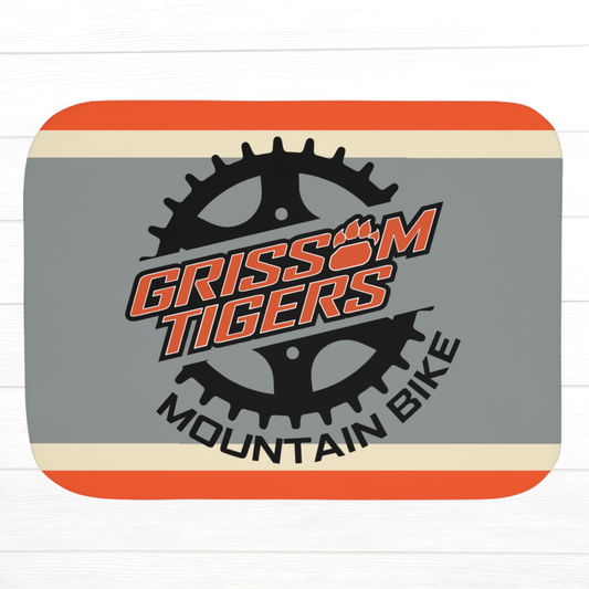 Grissom Mountain Bike Orange/Gray SHERPA Blanket