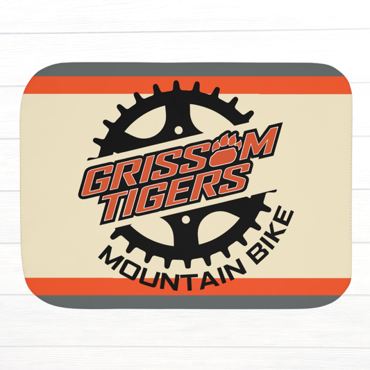 Grissom Mountain Bike Beige/Gray SHERPA Blanket