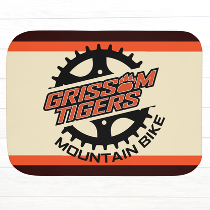 Grissom Mountain Gears Orange/Brown SHERPA Blanket