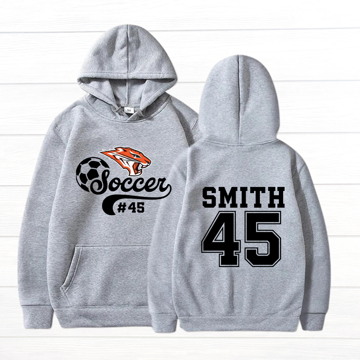 Large Front/Back - Tigers Custom Name/Number