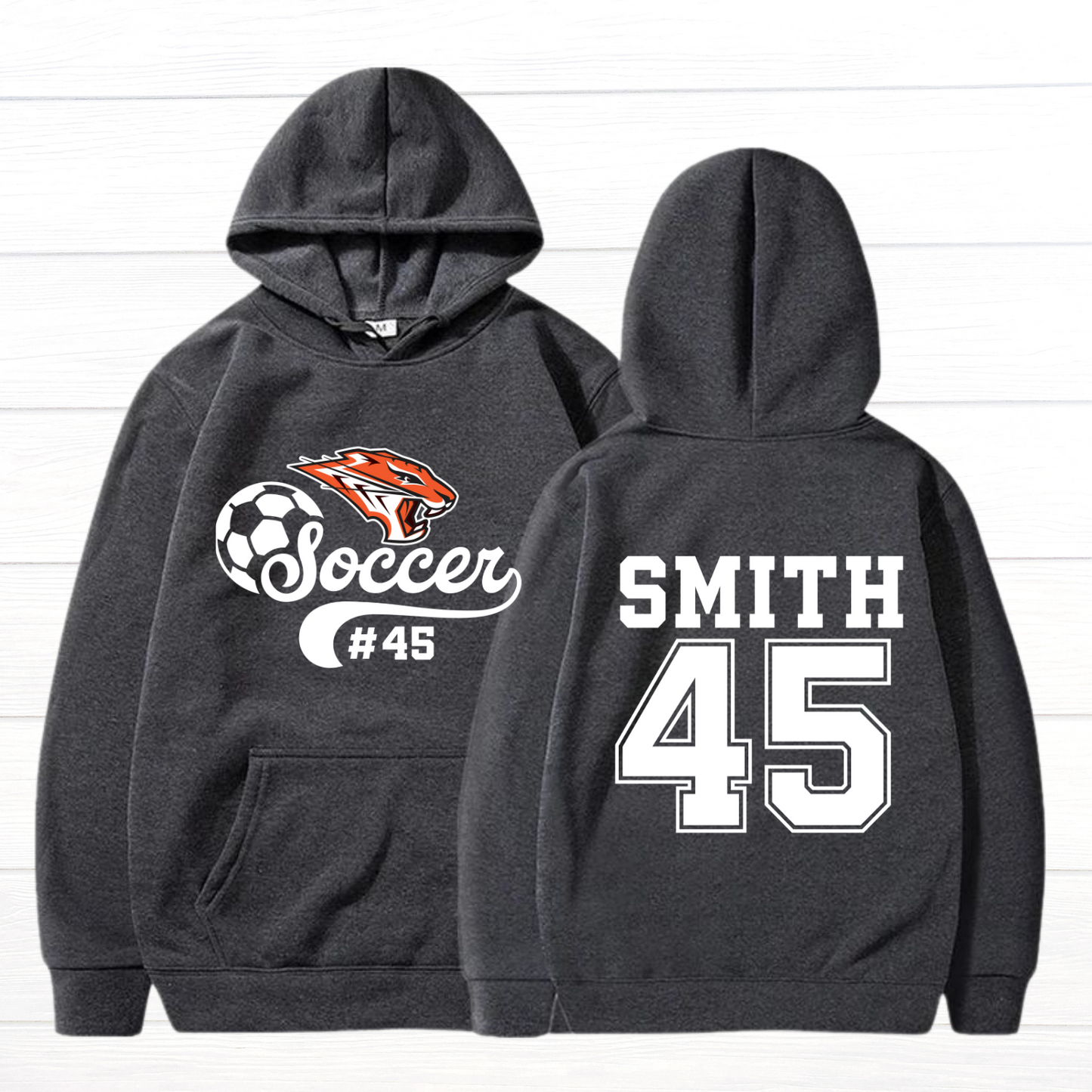 Large Front/Back - Tigers Custom Name/Number