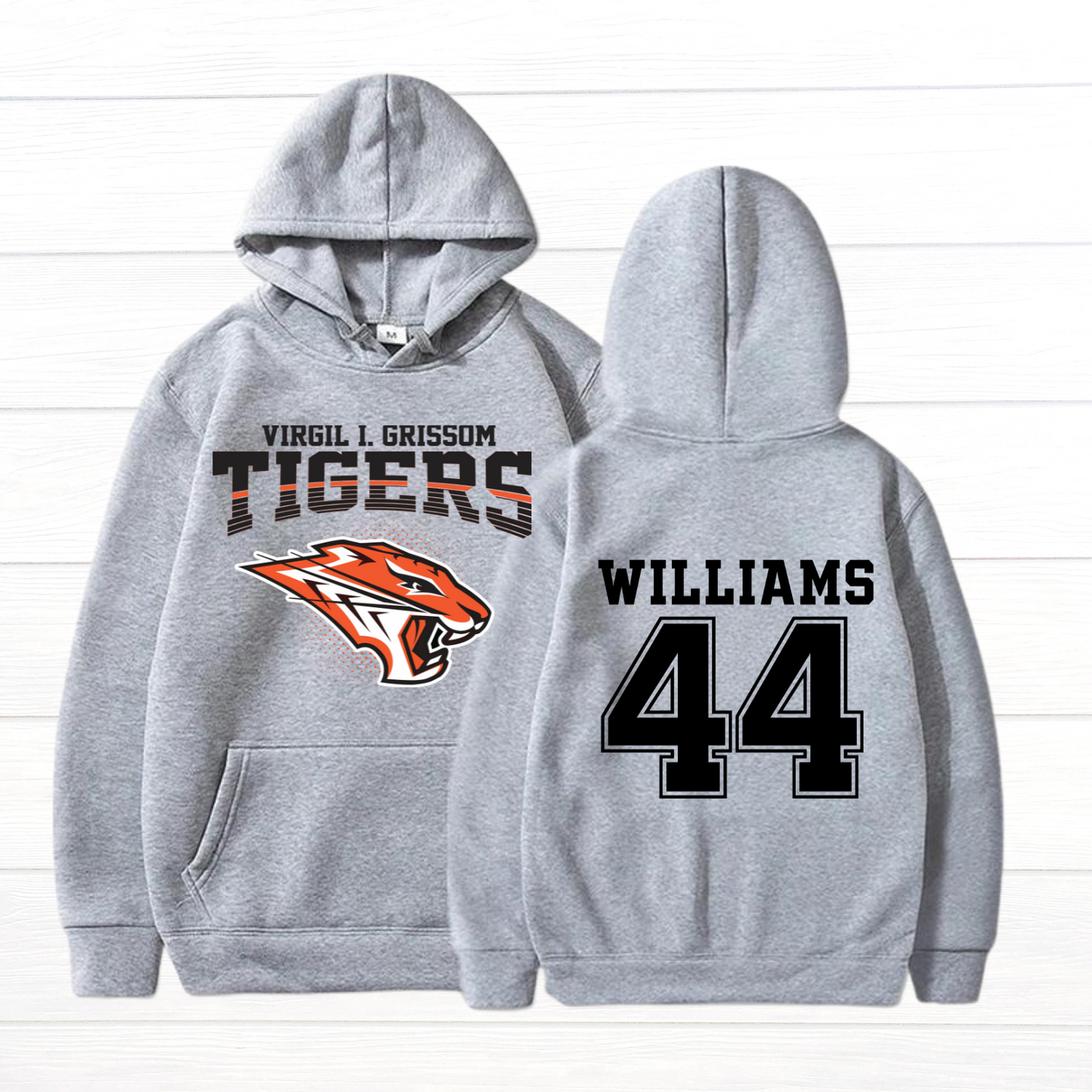 Large Front/Back - Grissom Tigers Custom Name/Number