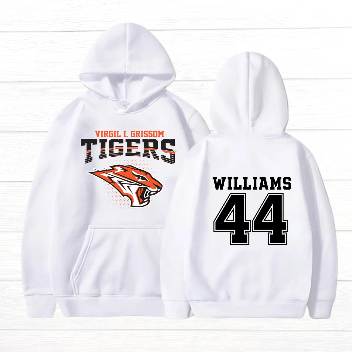 Large Front/Back - Grissom Tigers Custom Name/Number