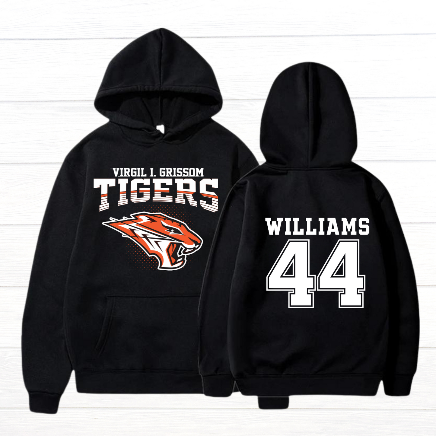 Large Front/Back - Grissom Tigers Custom Name/Number