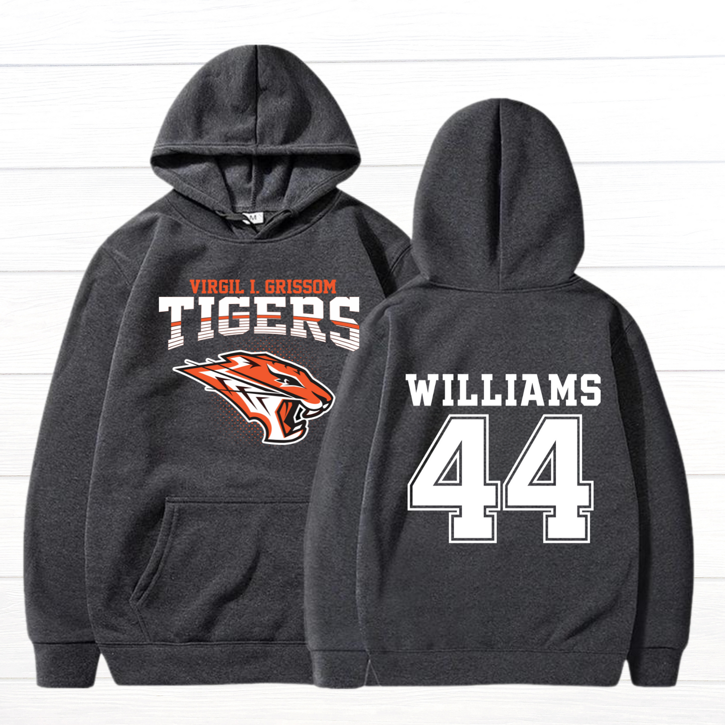 Large Front/Back - Grissom Tigers Custom Name/Number