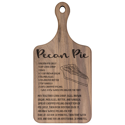 Pecan Pie Recipe Cutting Board