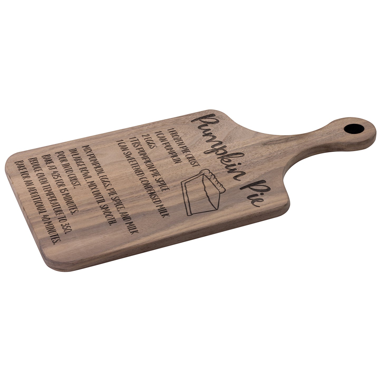 Pumpkin Pie Recipe -2 Cutting Board