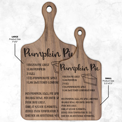 Pumpkin Pie Recipe -2 Cutting Board