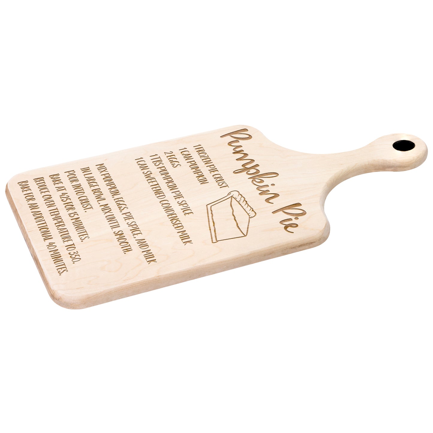Pumpkin Pie Recipe -2 Cutting Board