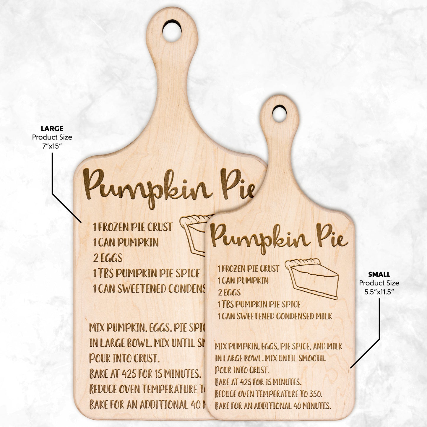 Pumpkin Pie Recipe -2 Cutting Board