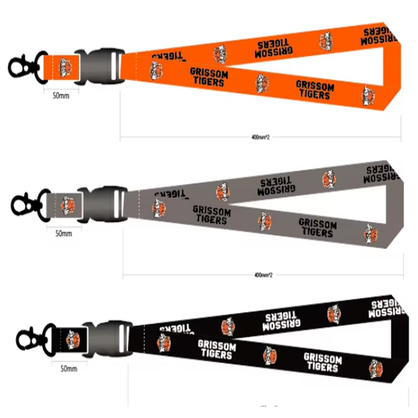 Grissom Soccer Long Lanyards