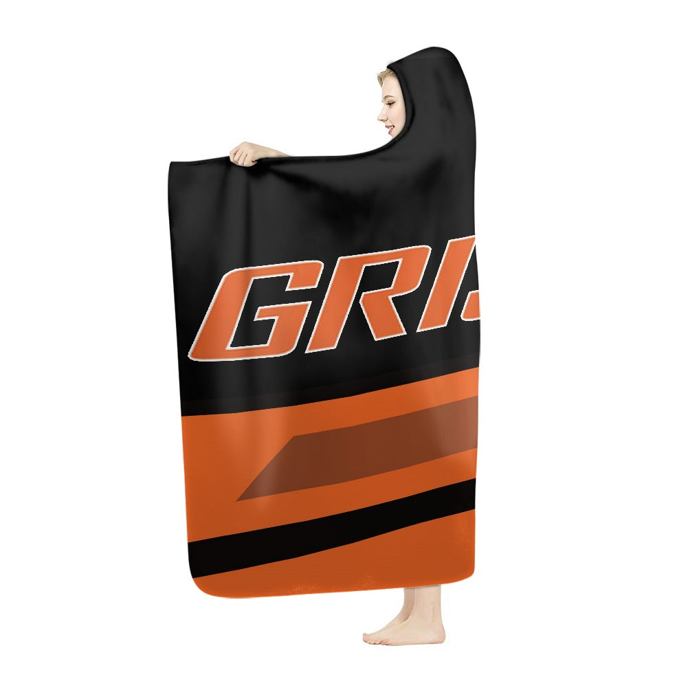 Grissom Tiger Paws Hooded Blanket