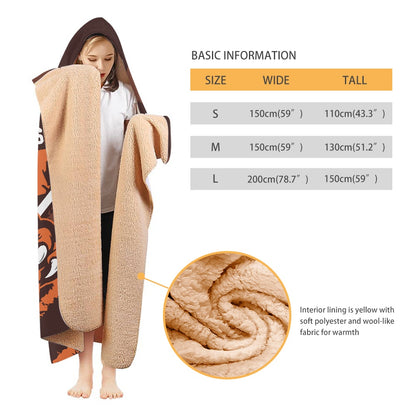 Virgil I. Grissom Brown Hooded Blanket