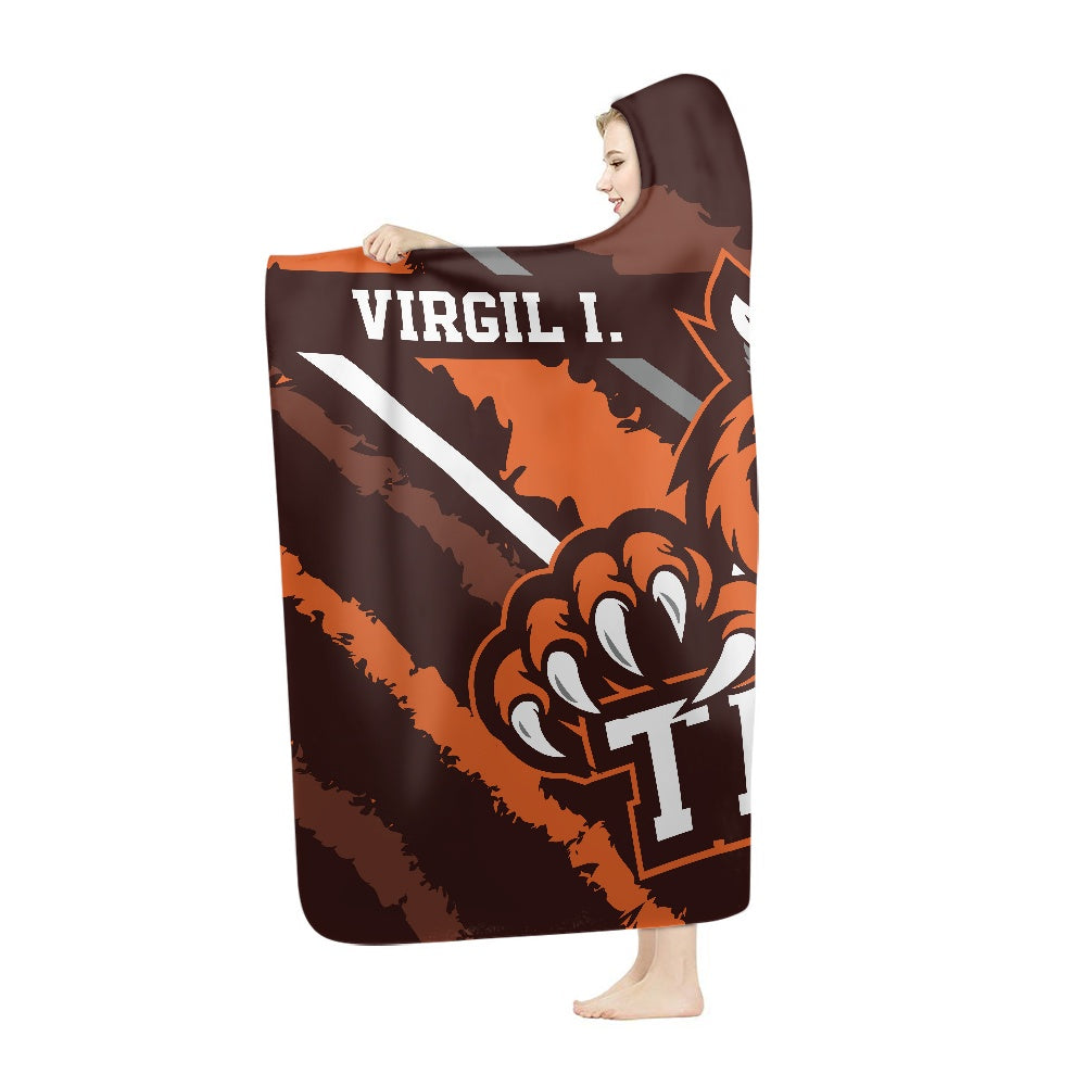 Virgil I. Grissom Brown Hooded Blanket