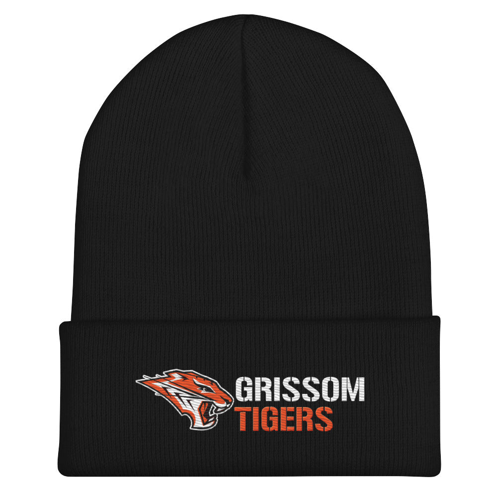 Grissom Tigers Embroidered Cuffed Beanie