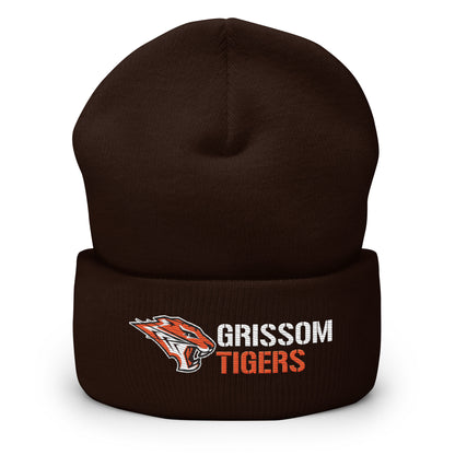 Grissom Tigers Embroidered Cuffed Beanie