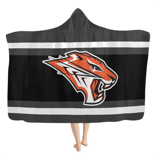 Grissom Tigers Gray Hooded Blanket