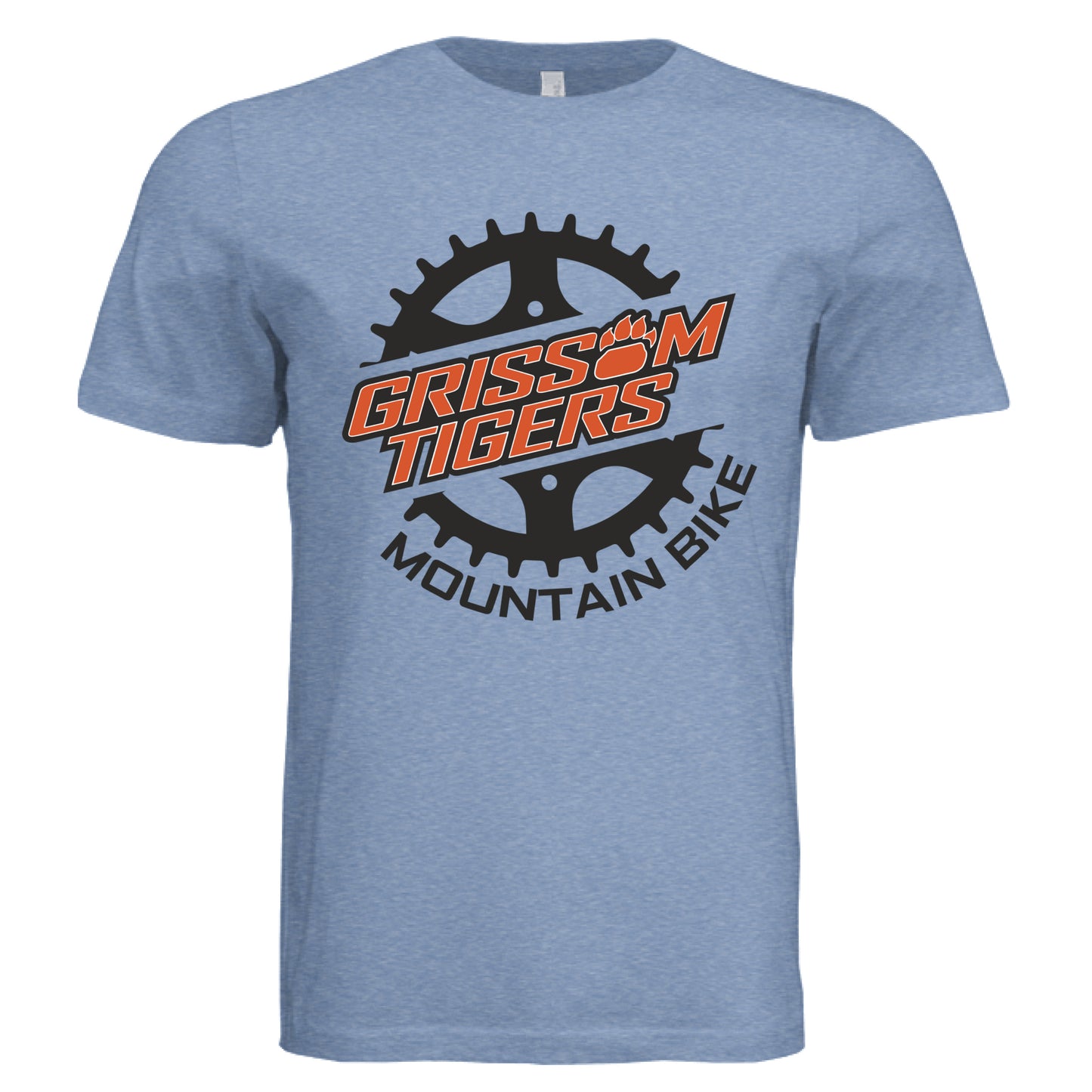 Solid Blue Triblend - FRONT